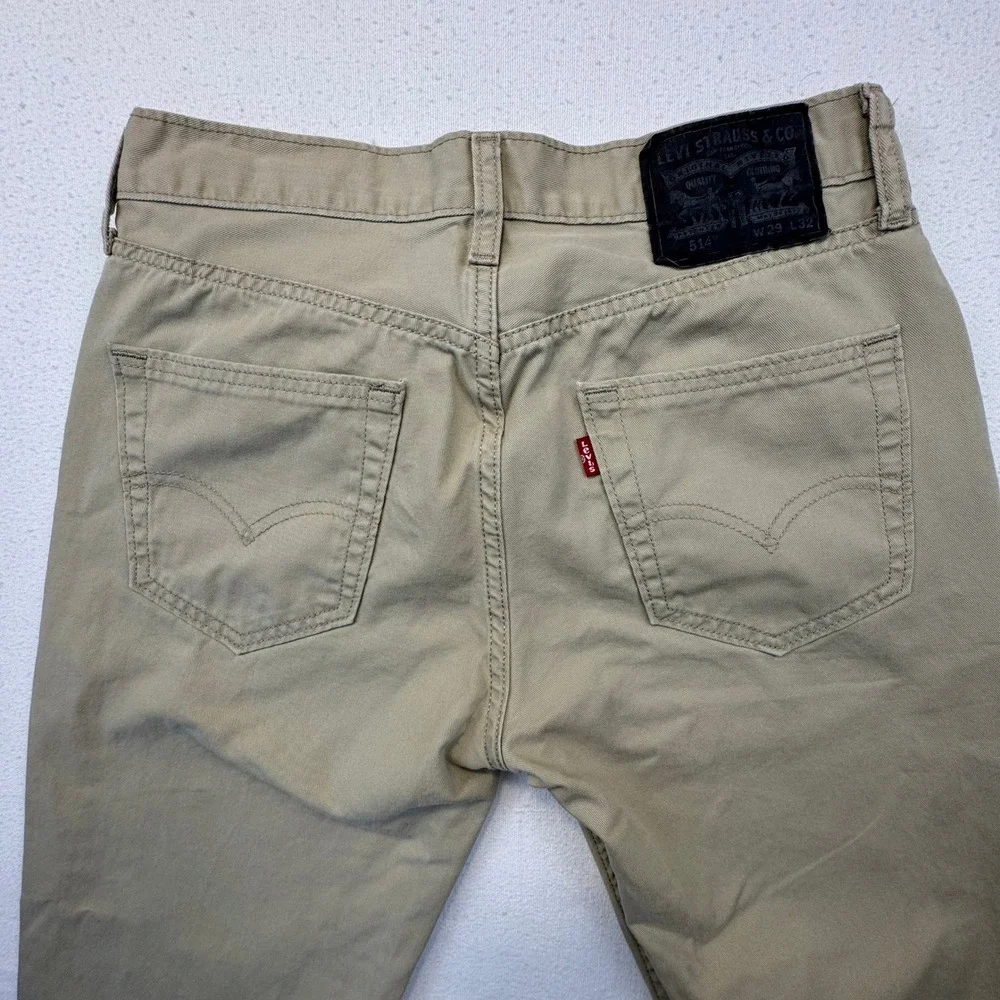 Levi's 511 Slim Fit‎ Pants Mens 29x32 Khaki Tan Twill Chino